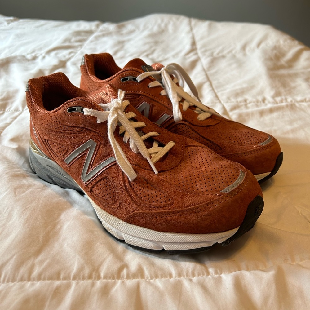 Orange Suede New Balance 990 Men's 10.5